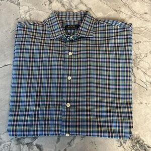 POLO RALPH LAUREN PLAID BUTTON DOWN SHIRT
